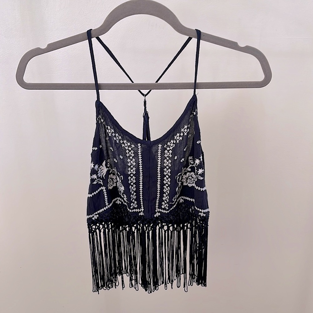 Hippie crop top tank top